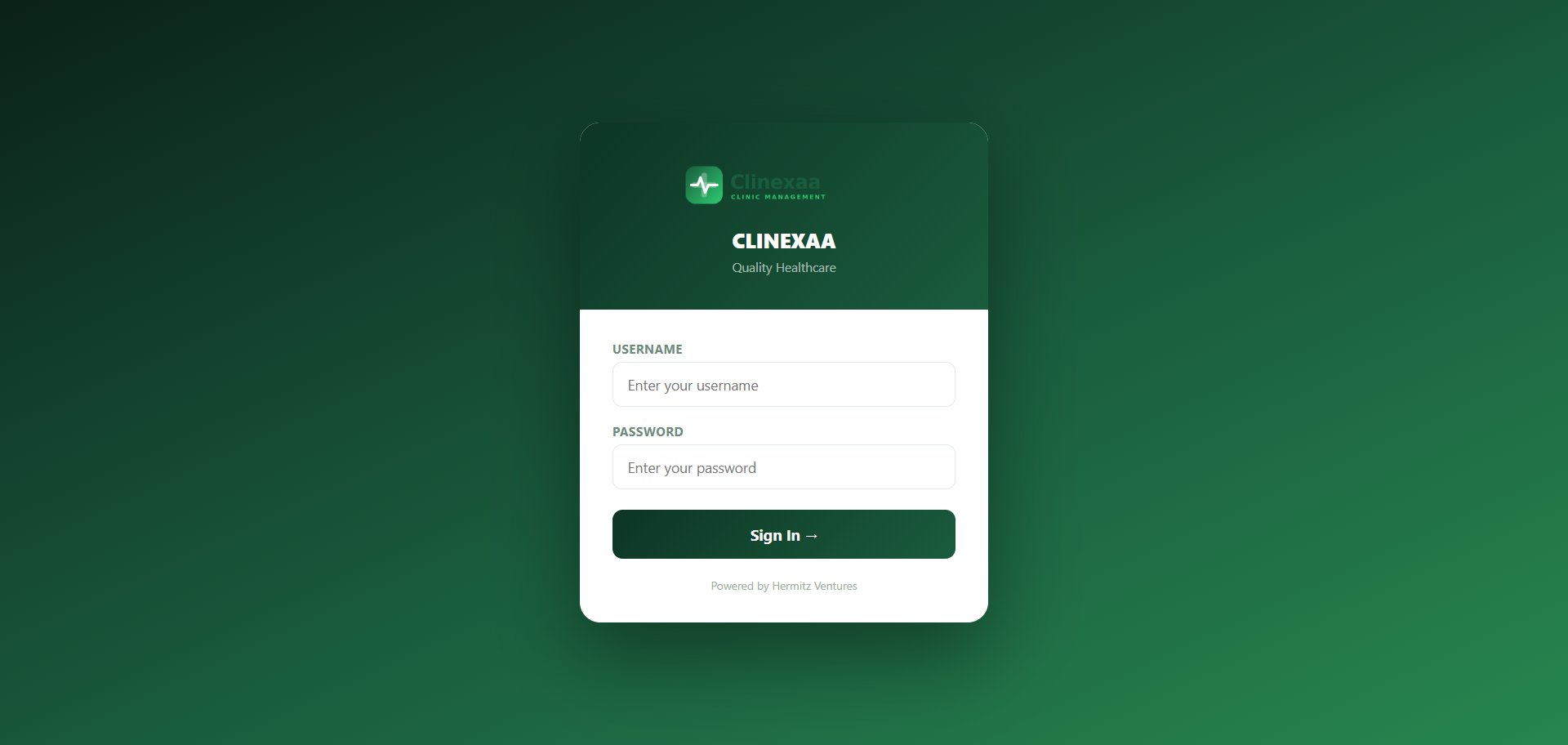 Clinexaa secure login